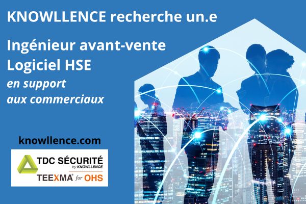 offre emploi ingénieur avant-vente Logiciel HSE